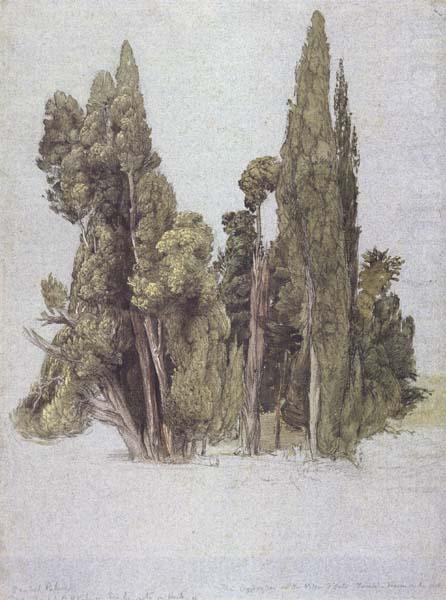 Samuel Palmer The Cypresses at the Villa d'Este china oil painting image
